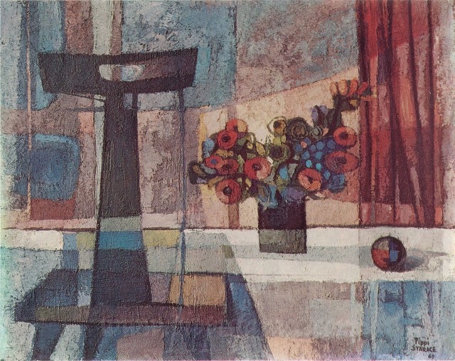 sedia e fiori 1969