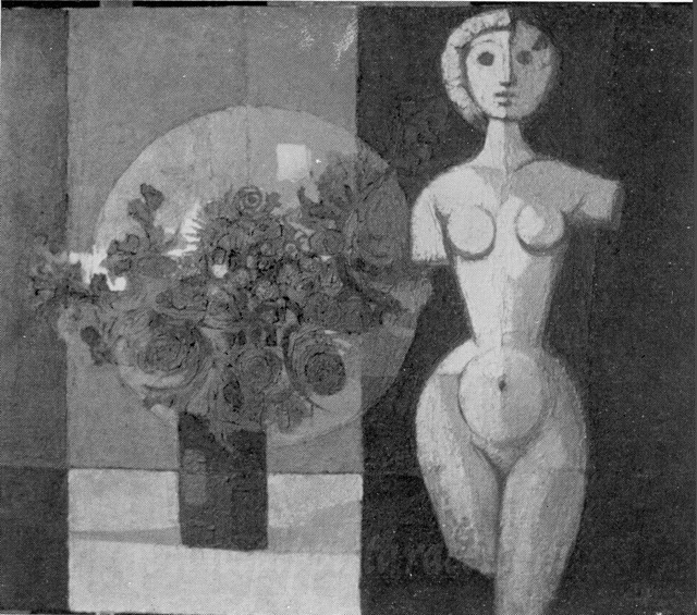 frammento con fiori 1972